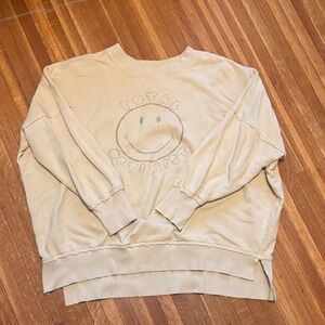 Aerie Cream Knit Top